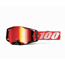 100% Motocross Goggle Armega Red - Mirror Lens