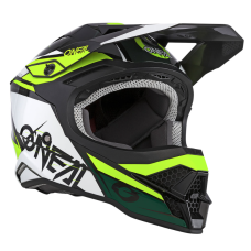 ONEAL krosa ķivere 3SRS STARDUST melna/balta/dzeltena